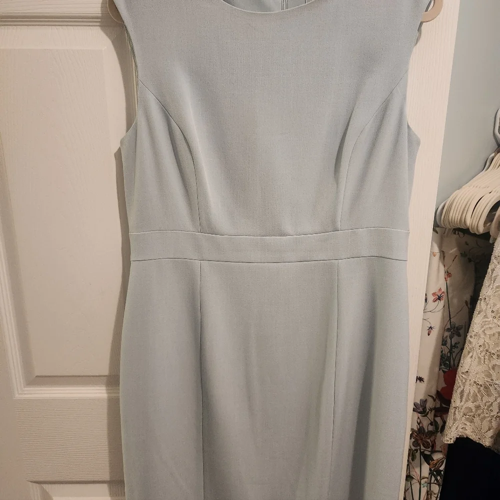 NWOT Kasper Mint Green Crepe Sheath - Picture 7 of 7